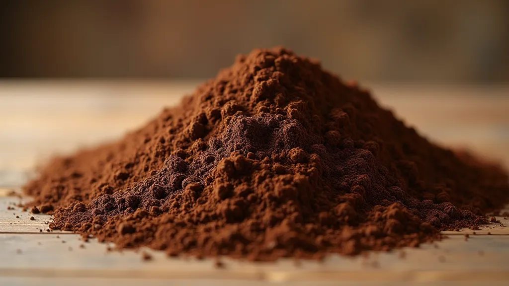 Dried coffee grounds